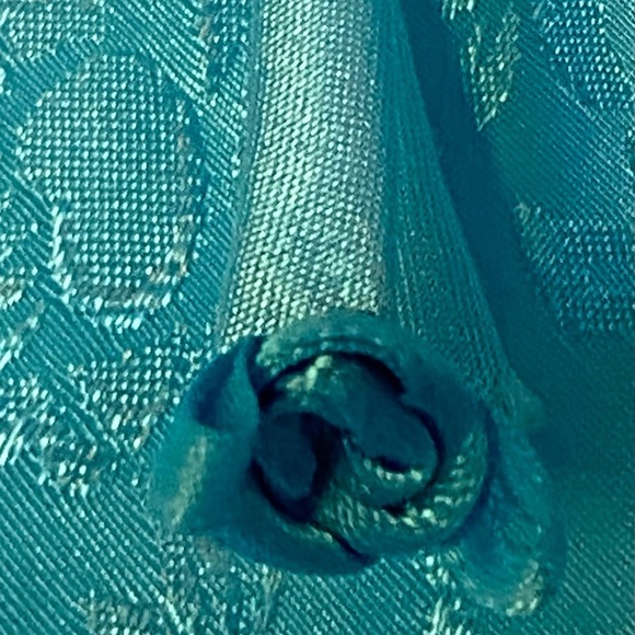 Secret Treasures Aqua Blue Silky Camisole, Floral Pattern, Size-M, Soft & Pretty - Picture 12 of 13